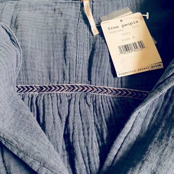 Free People All About The Feels Button Blouse - Picture 9 of 12